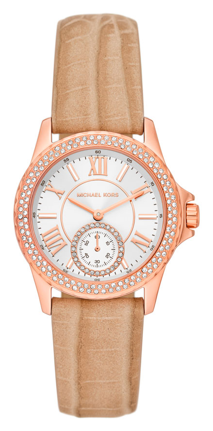Michael kors 2025 ladies leather watch