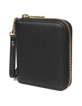 Aarni deer skin mini Clutch-wallet black/gold