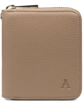 Aarni deer skin mini Clutch-wallet sand/gold