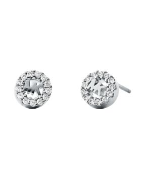 Michael Kors silver logoearrings MKC1033AN040