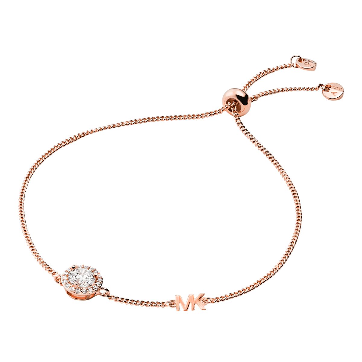Michael Kors rose gold colored halo silver bracelet MKC1206AN791