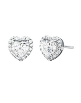 Michael Kors heart silver earrings MKC1519AN040