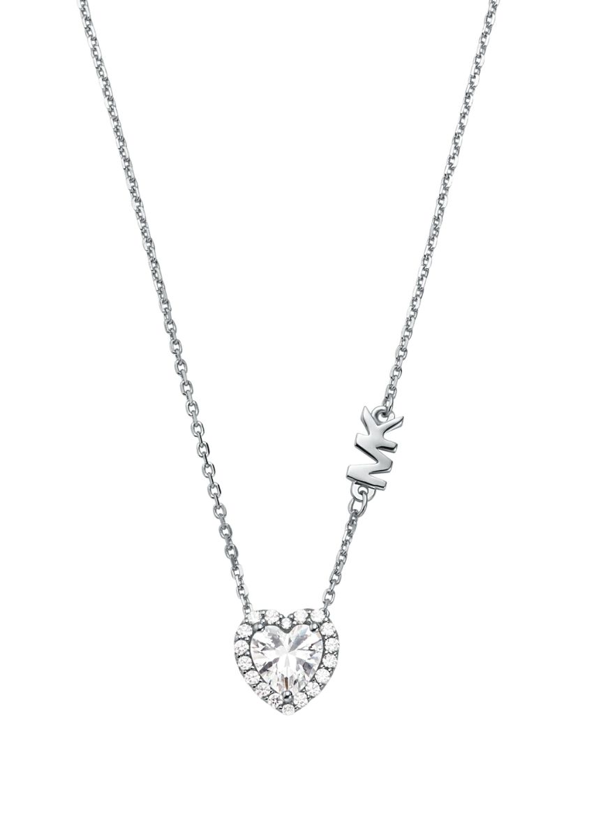 Precious Metal Plated Sterling Silver Cubic Zirconia Necklace and Earrings  Set | Michael Kors Canada