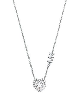 Michael Kors heart silver necklace MKC1520AN040