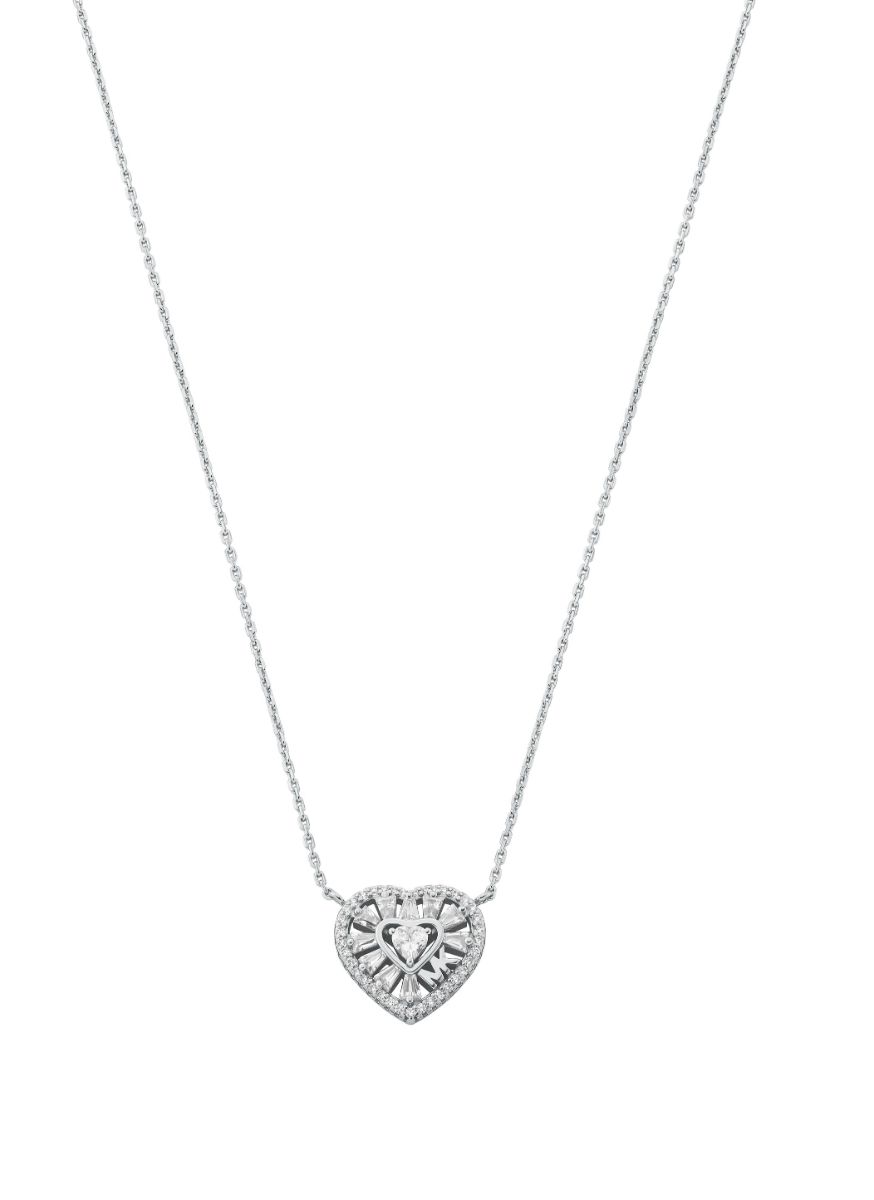 Precious Metal-Plated Sterling Silver Cubic Zirconia Lariat Necklace | Michael  Kors