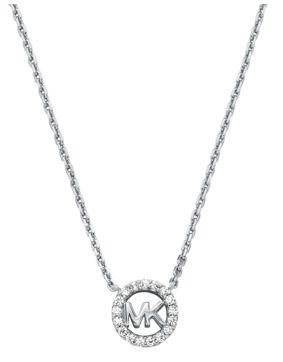 Michael Kors Premium MK silver necklace MKC1726CZ040