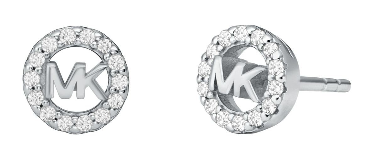 Michael Kors Premium MK silver earrings MKC1727CZ040