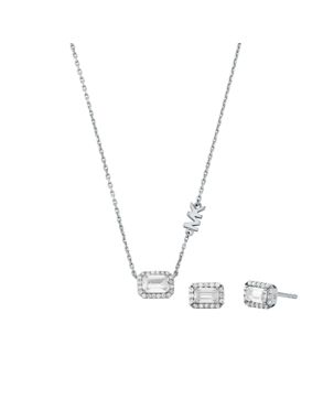 Michael Kors Premium silver-colored jewelry set MKC1760CZSET