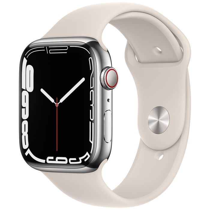 Apple Watch Series GPS Cellular Silver Stainless Steel Case 45