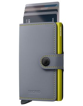 Secrid Miniwallet Matte Grey & Lime
