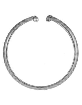 Lykken Trend steel torque necklace