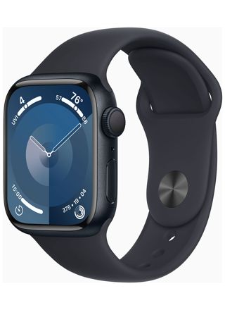 Apple Watch Series 9 GPS 41mm Midnight Aluminium Case with Midnight Sport Band - S/M MR8W3KS/A