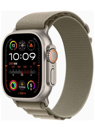 Apple Watch Ultra 2 GPS + Cellular 49mm Titanium Case with Olive Alpine Loop - M MREY3KS/A