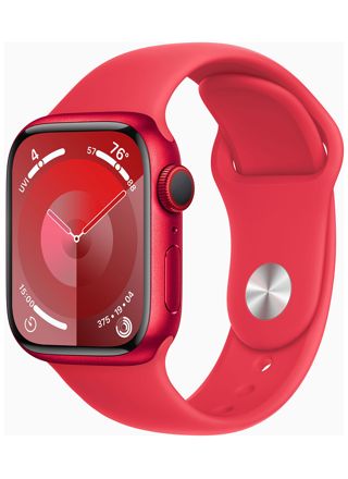 Apple Watch Series 9 GPS + Cellular 41mm (PRODUCT)RED Aluminium Case with (PRODUCT)RED Sport Band - S/M MRY63KS/A