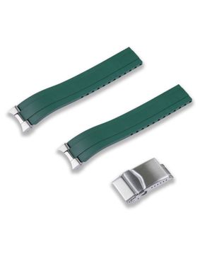 Crafter Blue green FKM rubber band for Seiko Speedtimer models MX03-911