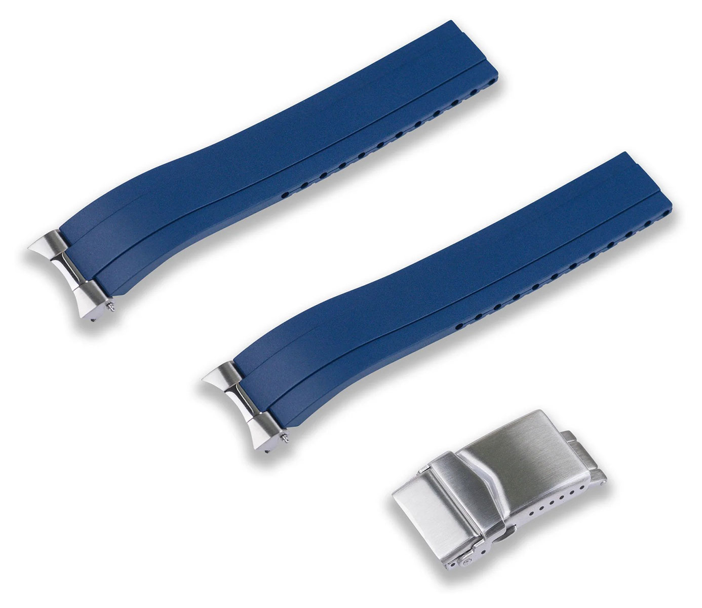 Crafter Blue blue FKM rubber band for Seiko 1965 Heritage Diver models MX03-143