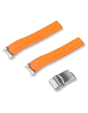 Crafter Blue orange FKM rubber band for Seiko 1965 Heritage Diver models MX03-143