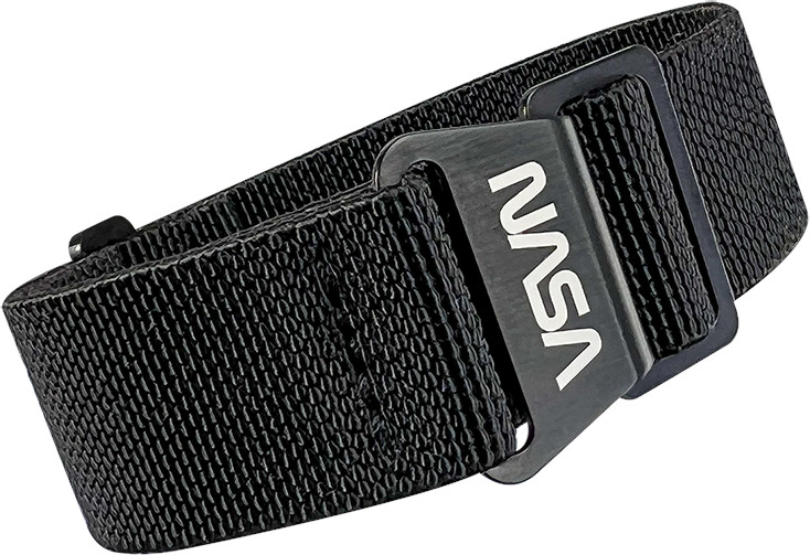 Erika's Originals DLC NASA MN Black Textile Strap 22 mm
