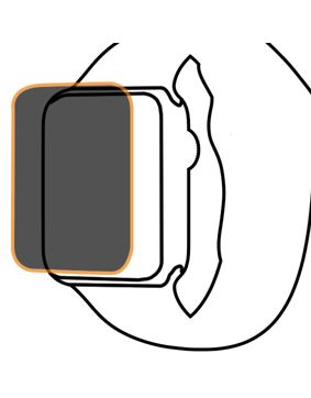 Screen protector glass for Apple Watch 44 mm