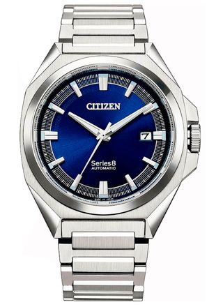 CITIZEN Orologio Automatico Uomo NA1010-84X - Cassa 40mm, Cinturino Acciaio, Quadrante Blu, Impermeabile 10 Bar