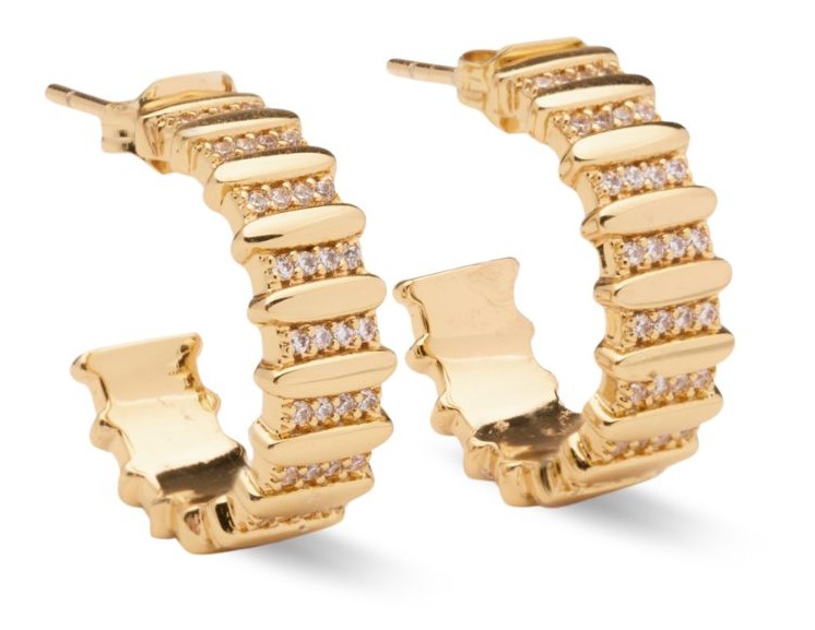 Sparv Night Vibe gold-colored creol earring 1860101