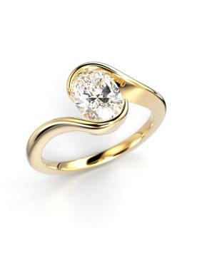Festive Auréa 1.00 ct – VKS Winner 2025 diamond ring 14-734-100-KK
