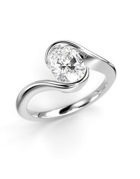 Festive Auréa 1.00 ct – VKS Winner 2025 diamond ring 14-734-100-VK