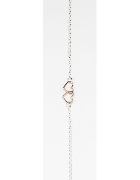 Silver ancle chain Rose hearts NK38/25