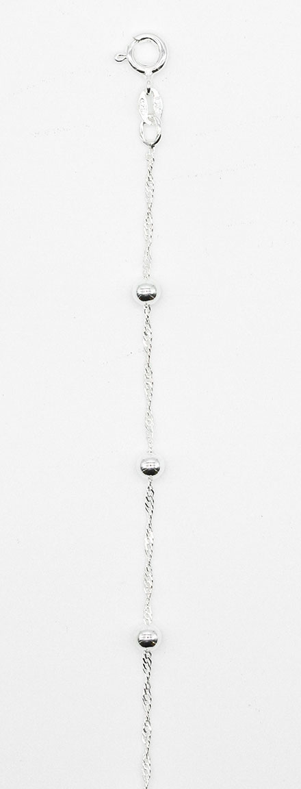 Silver ancle chain NK45/23+2