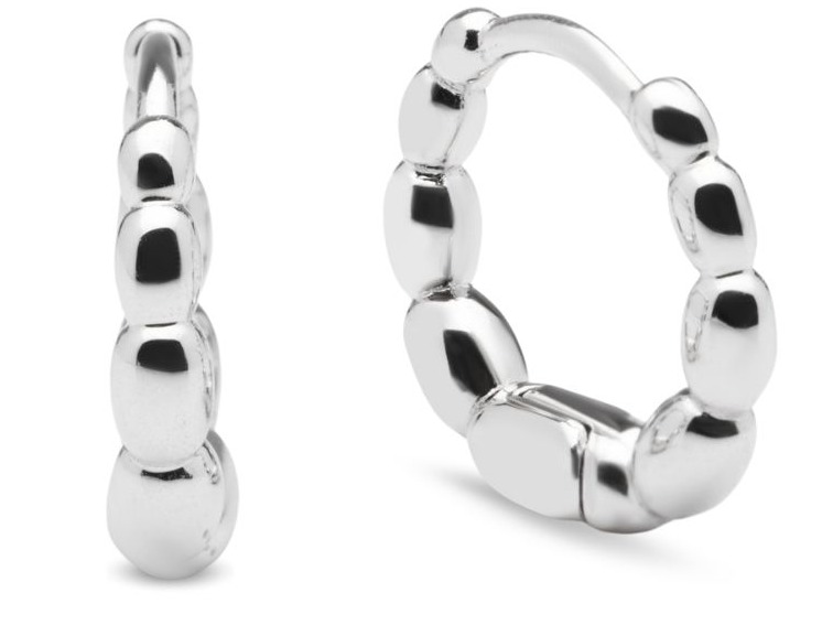 Sparv Nocturne silver-colored hoops 1830201