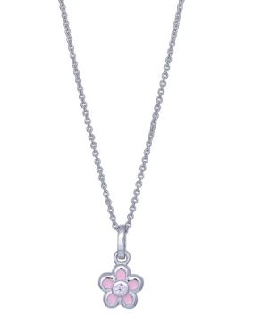 Nordahl Jewellery kids' flower pink necklace 216 325