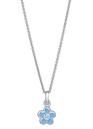 Nordahl Jewellery kids' flower blue necklace 216 326