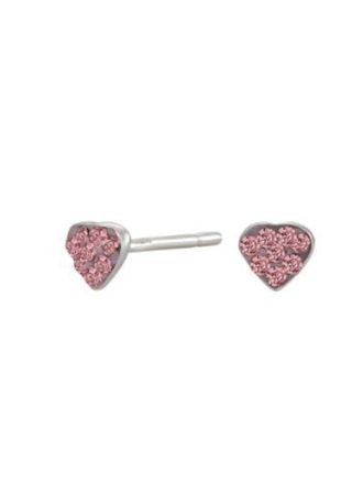 Nordahl Jewellery kids' heart pink earrings 325 095
