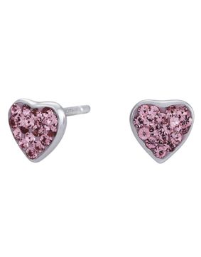 Nordahl Jewellery kids' heart pink 7 mm earrings 325 101