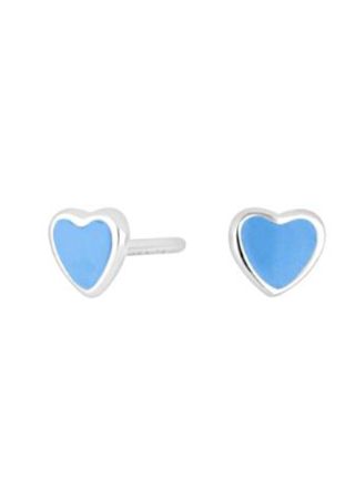 Nordahl Jewellery kids' heart blue earrings 325 152