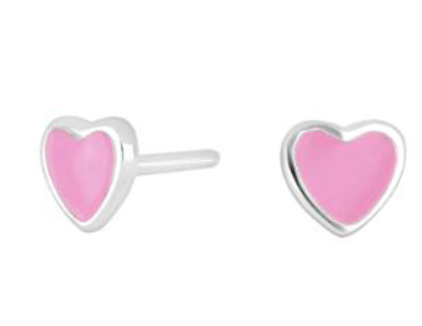 Nordahl Jewellery kids' heart pink earrings 325 153