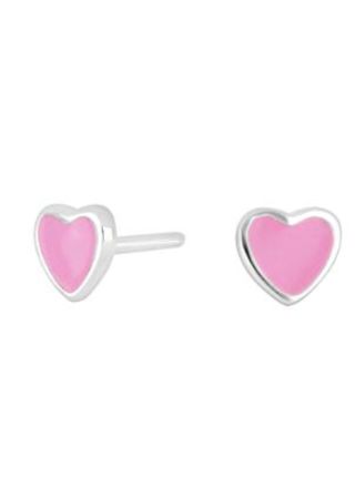Nordahl Jewellery kids' heart pink earrings 325 153