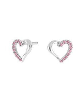 Nordahl Jewellery kids' heart pink earrings 325 172
