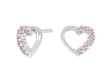 Nordahl Jewellery kids' heart pink earrings 325 180