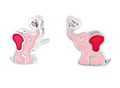 Nordahl Jewellery kids' elephant pink earrings 334 028