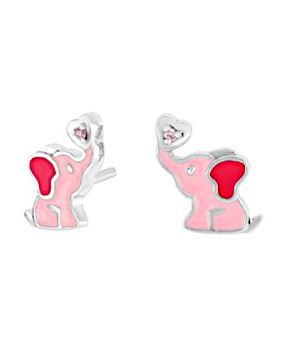 Nordahl Jewellery kids' elephant pink earrings 334 028