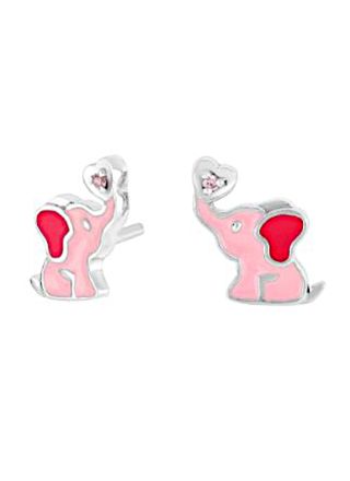 Nordahl Jewellery kids' elephant pink earrings 334 028