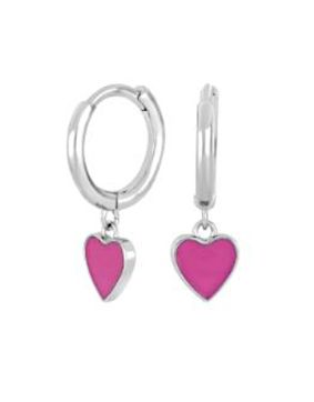 Nordahl Jewellery kids' heart pink earrings 345 352