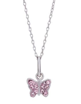 Nordahl Jewellery kids' butterfly pink necklace 825 163