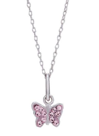Nordahl Jewellery kids' butterfly pink necklace 825 163