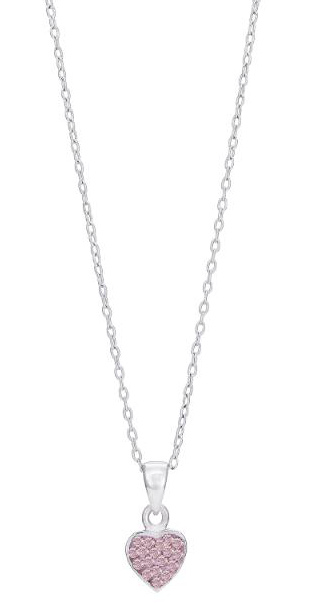 Nordahl Jewellery kids' pink heart necklace 825 164