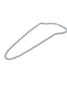 Lykken Strong pearl necklace gray 50cm