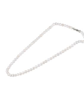 Lykken Strong pearl necklace white 50cm
