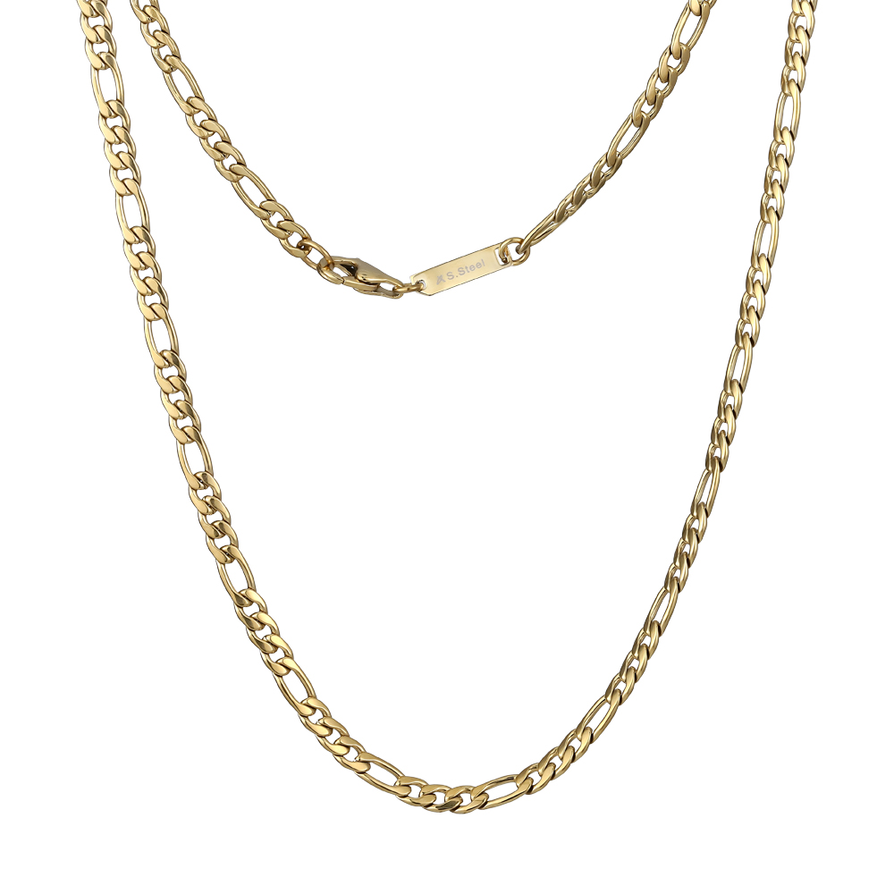Lykka Strong gold-colored Figaro chain necklace 50 cm 