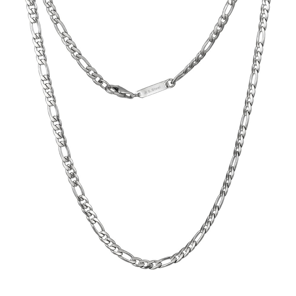 Lykka Strong silver-colored Figaro chain necklace 50 cm 